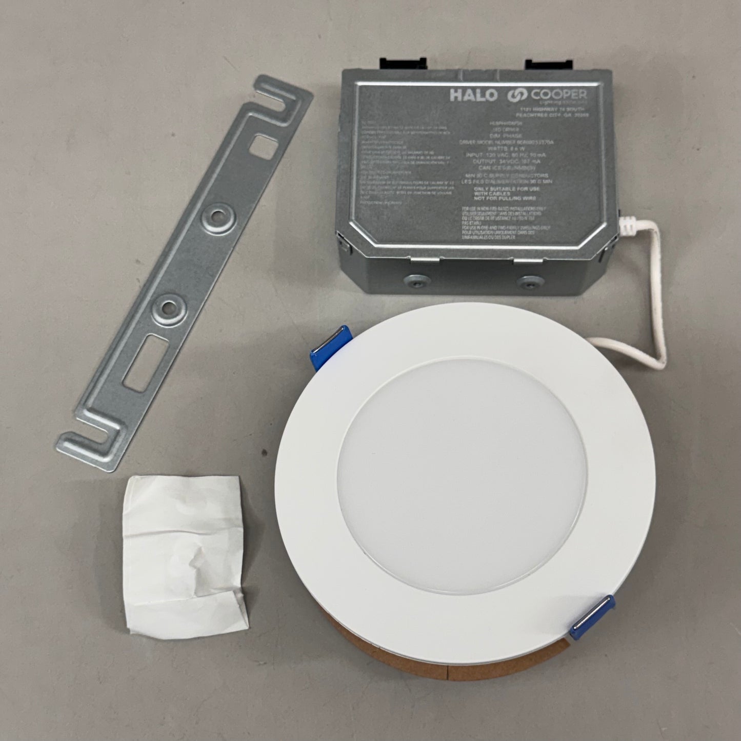 HALO Halo Hlbph 4 In. Slim In/outdoor Canless Led Downlight, 6 Selectable Color Temperatures, Dimmable, 790 Lumens, Matte White HLBPH406FS6