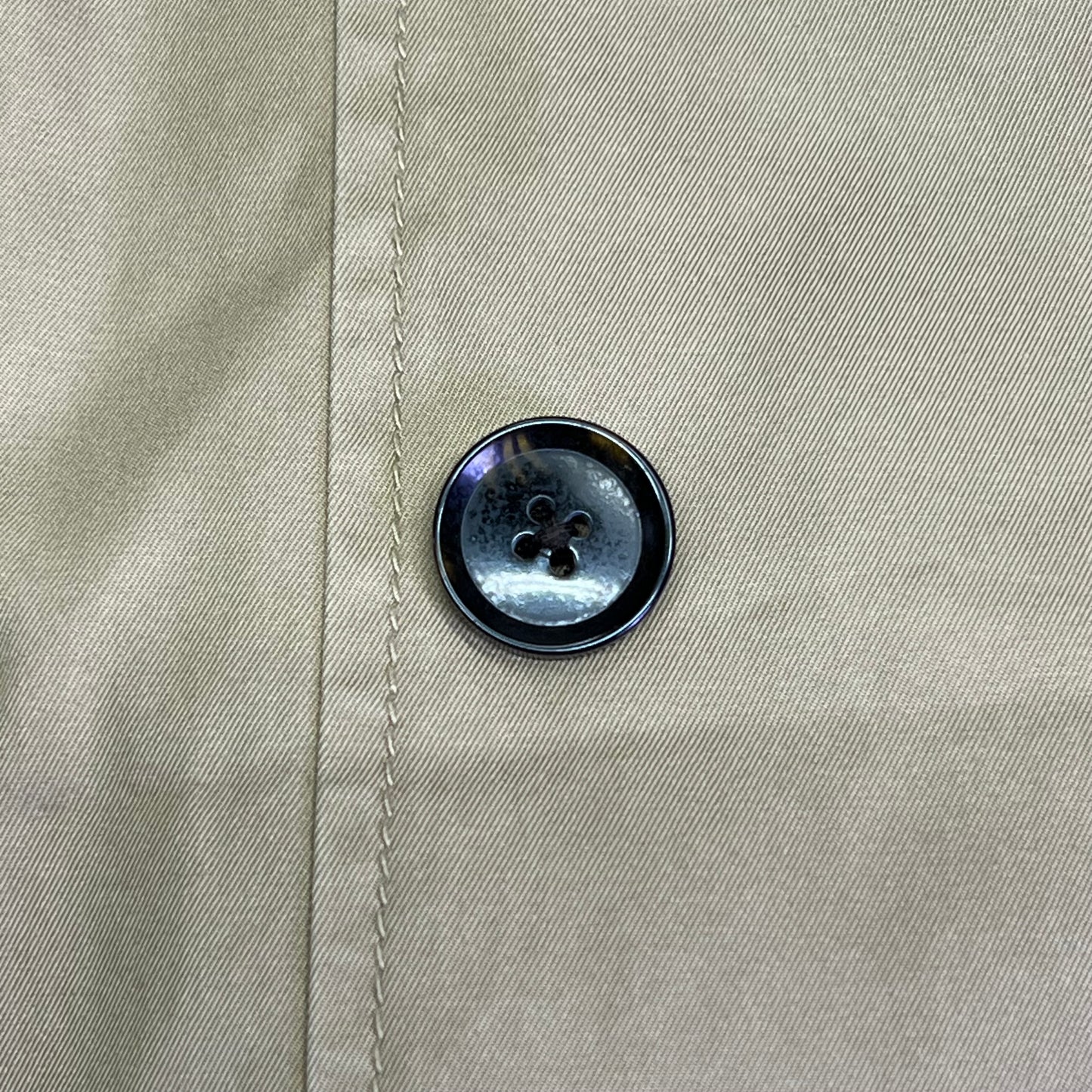 BANANA REPUBLIC Flared Trench Coat 100% Cotton Shell  Women's Sz XS Coconut Husk