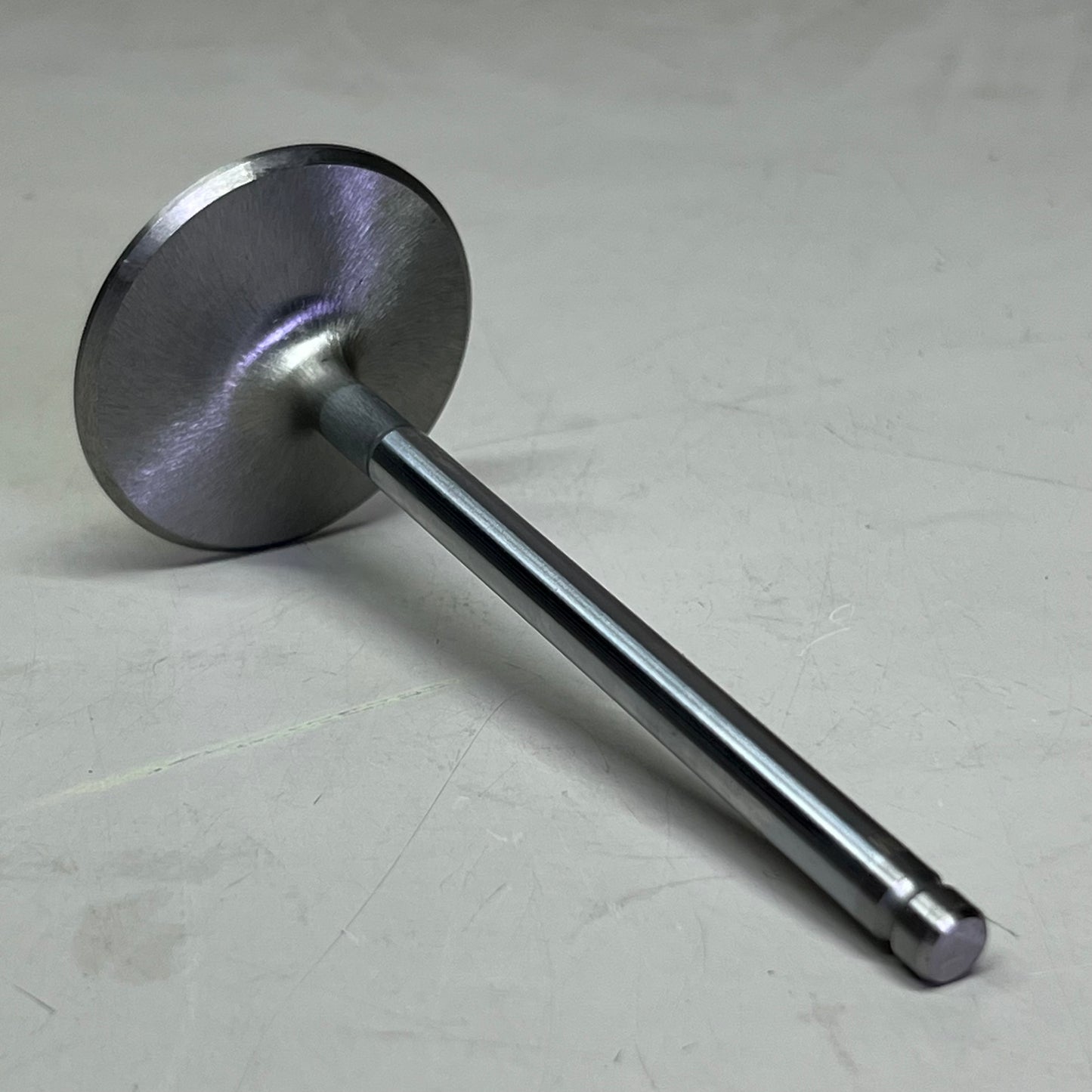 (Set of 4) Super Duty Steel Intake Valves 2.05+1.6", Silver 1016