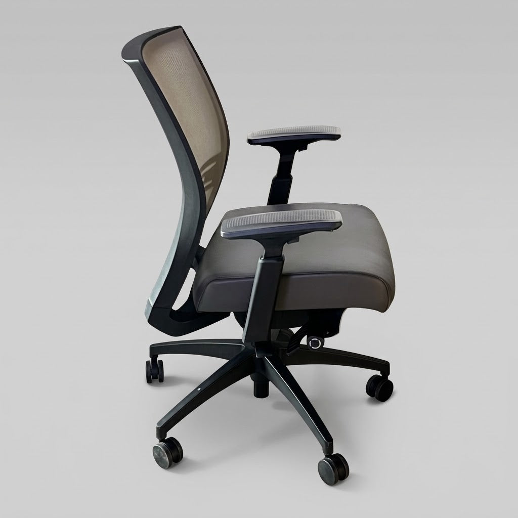SITONIT SEATING Ergonomic Office Chair Desk Task Chair Sz 18"W x 19"L x 37"H Grey 36-0058