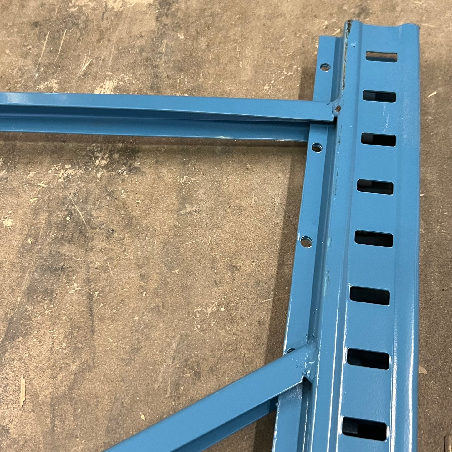 HALLOWELL Metal Shelving Frame Blue 73"x78"x48" Blue