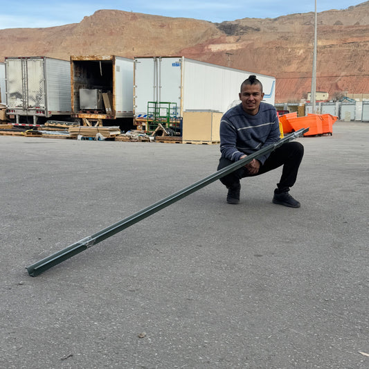 ZA@ 8ft Green Sign Post, Heavy Gauge 6T437 (AS-IS, New Other)