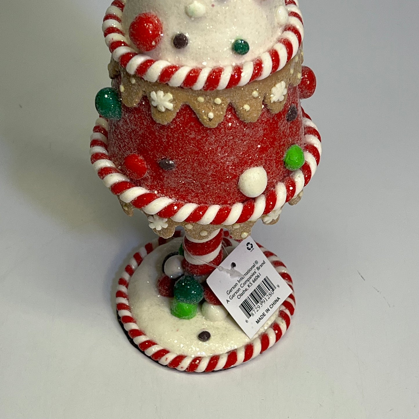 GERSON (SET OF 3) Clay Dough Holiday Candy Tree COLLECTABLES 15"x4" Multicolor