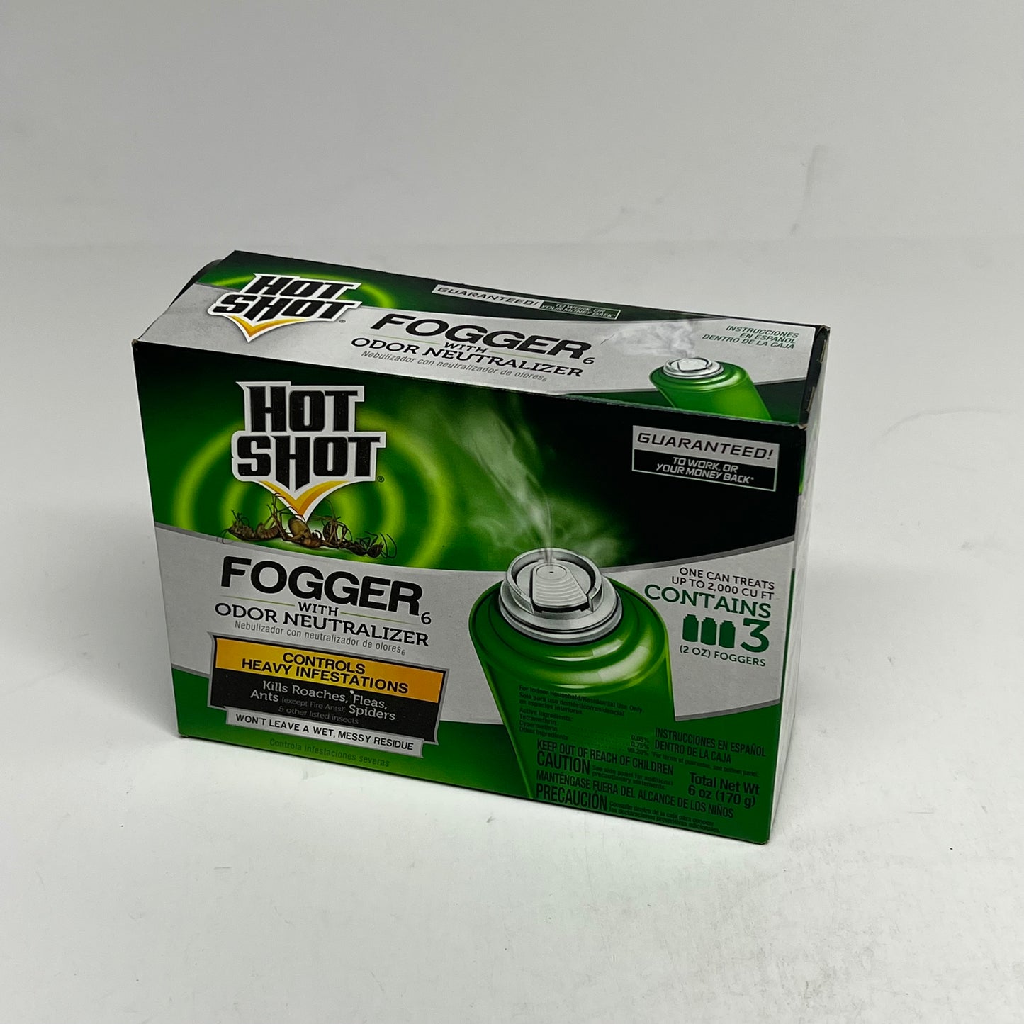 HOT SHOT (3 PACK, 3 EACH) Insect Fogger Aerosol W/ Odor Neutralizer  2 oz