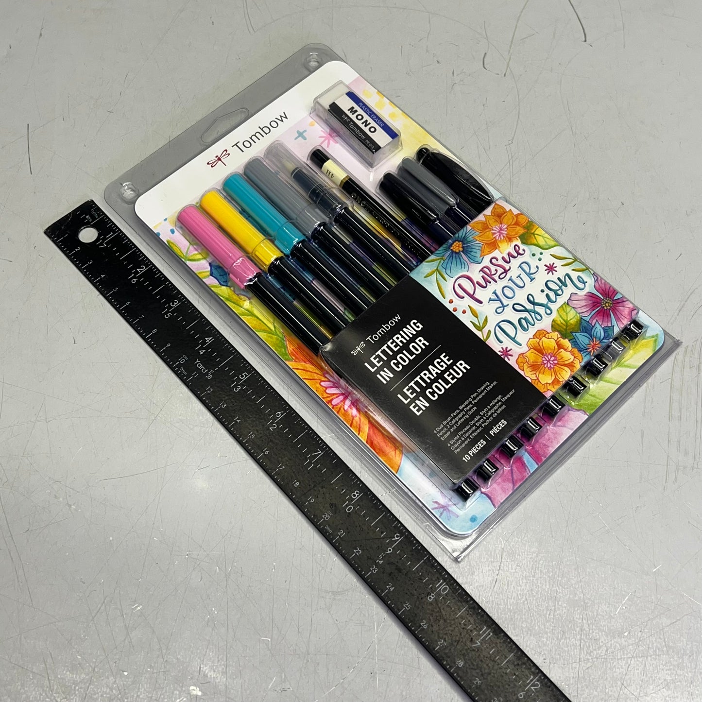 TOMBOW Updated “Lettering In Color” Set For Lettering Design 10 Piece 15257