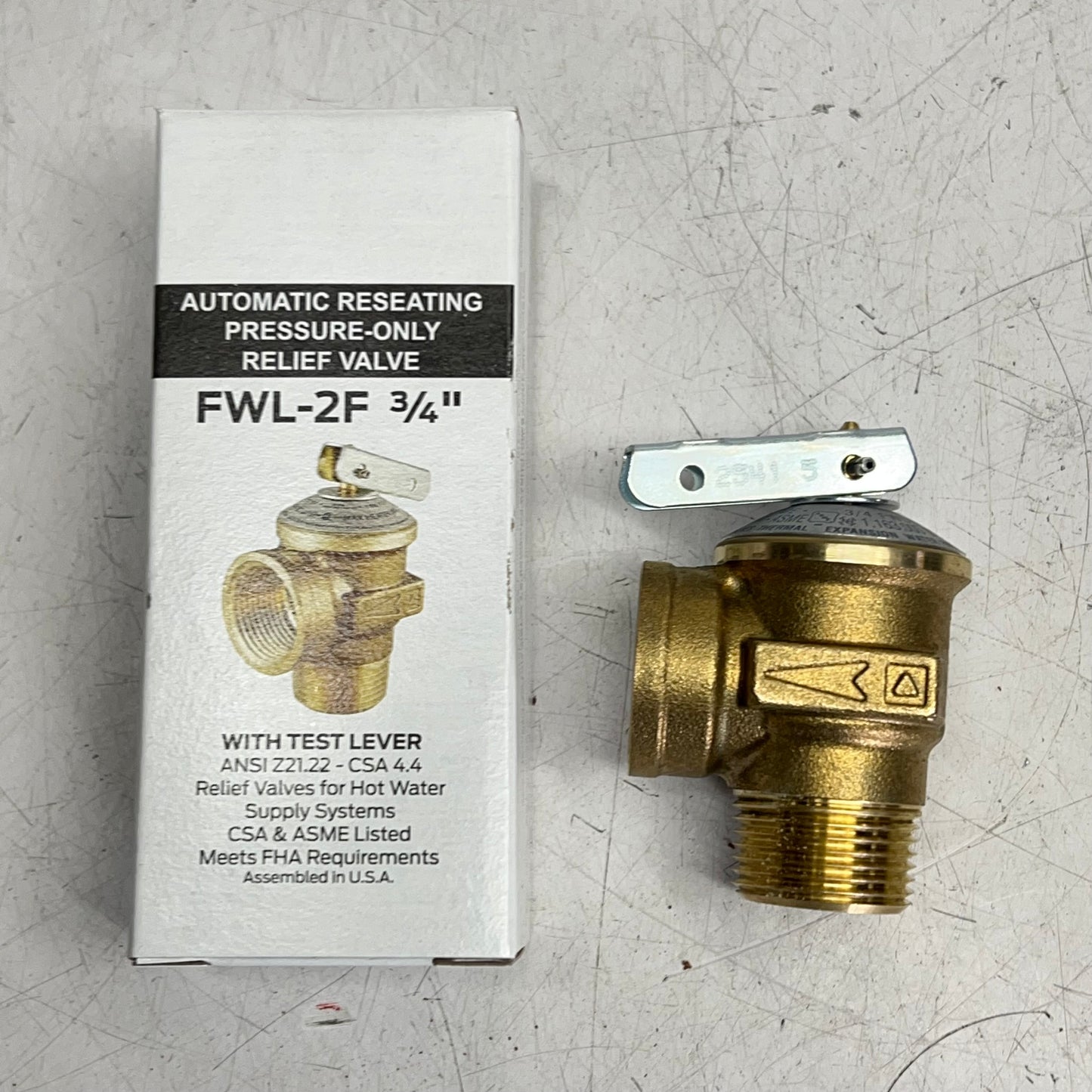 BRASS CRAFT Service Valve Kit W/ Pressure Relief 40 -180°F 125 Psi TWV30RX