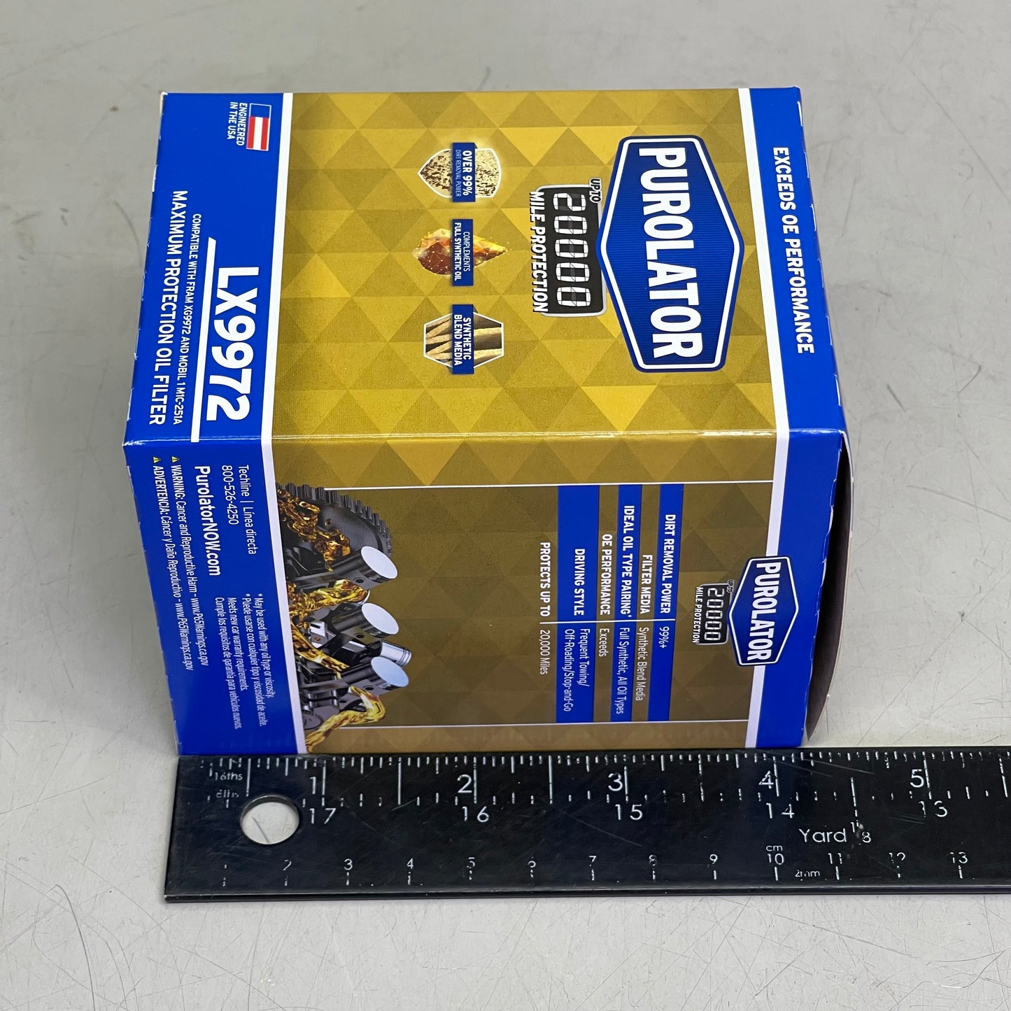 PUROLATOR (6 PACK) Maximum Protection Oil Filter 20000 Miles LX9972