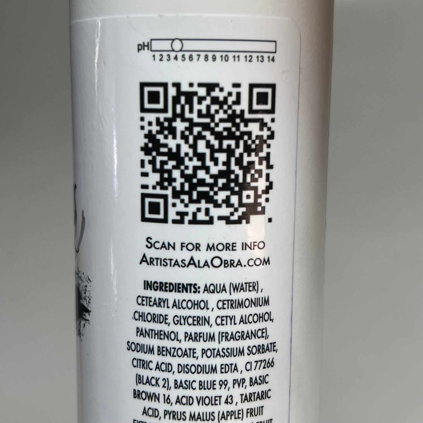 ARTISTAS A LA OBRA Black Treatment/Mask & Toner Ash Color Effect 8 Fl Oz