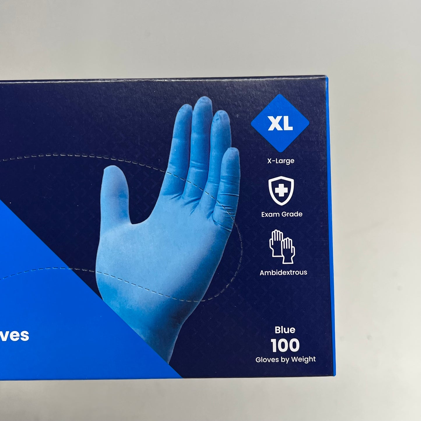 SAFETY ZONE (10 PACK, 100 EACH)  Powder Free Nitrile Examination Gloves Sz XL