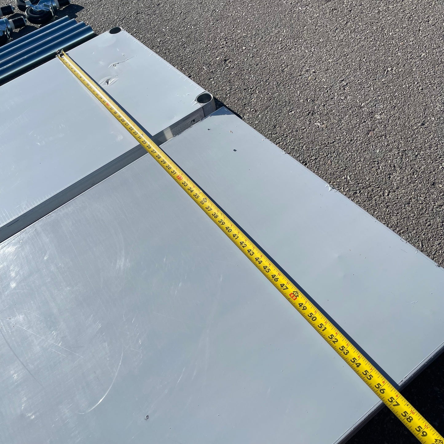 ZA@ Pallet of AERO Work Table & Casters w/o Splash Stainless Steel 3TG-3048-MCM ~40 lbs (AS-IS)