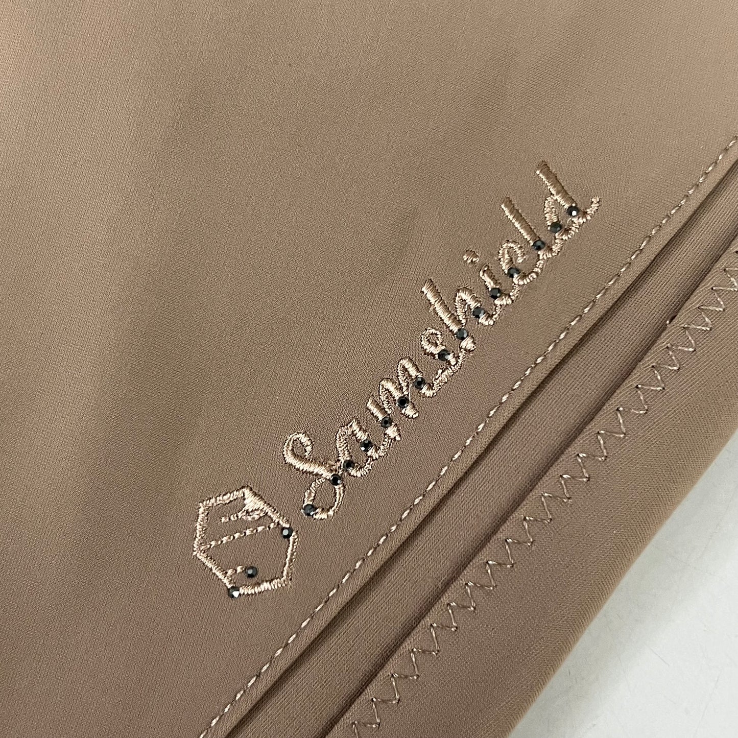 SAMSHIELD Delice Flower Equestrian Pants Women's Sz US 26, UK 8, FR 36 Camel