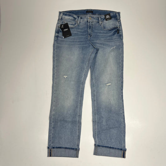 SILVER JEANS CO Elyse Curvy Fit Mid Rise Straight Leg Women's Size 34/29 Indigo