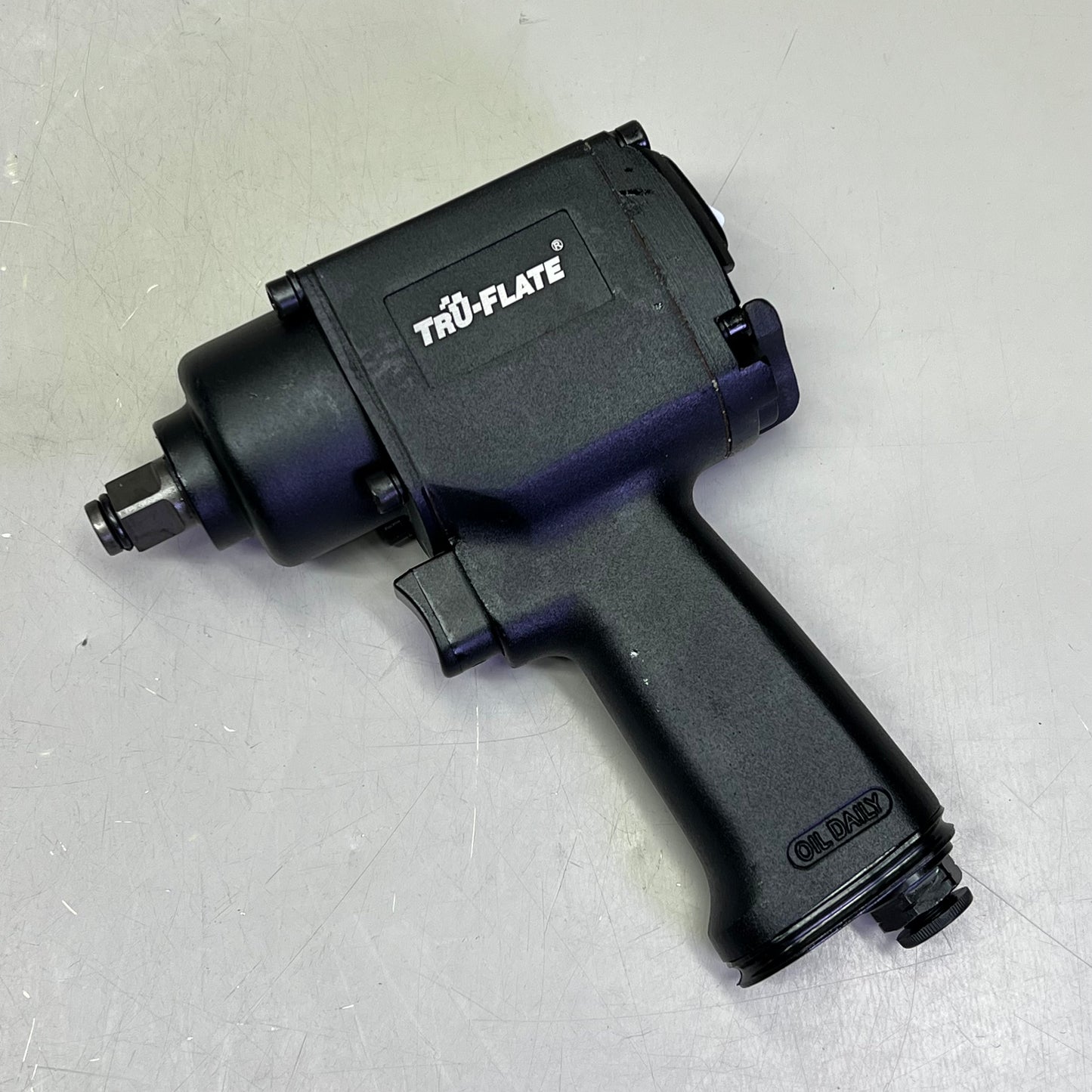 TRU-FLATE Short Body Stubby Impact W/ HI FLO Included 1/2" Black 25-513 25-313