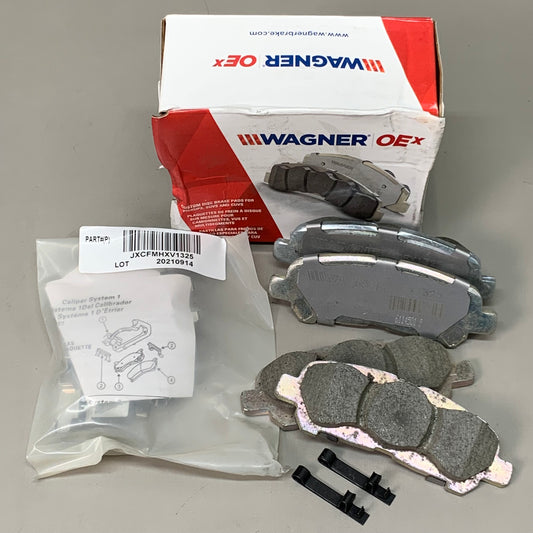 WAGNER OEx Ceramic Disc Brake Pad Set 4 1/2" x 2" Grey OEX1325