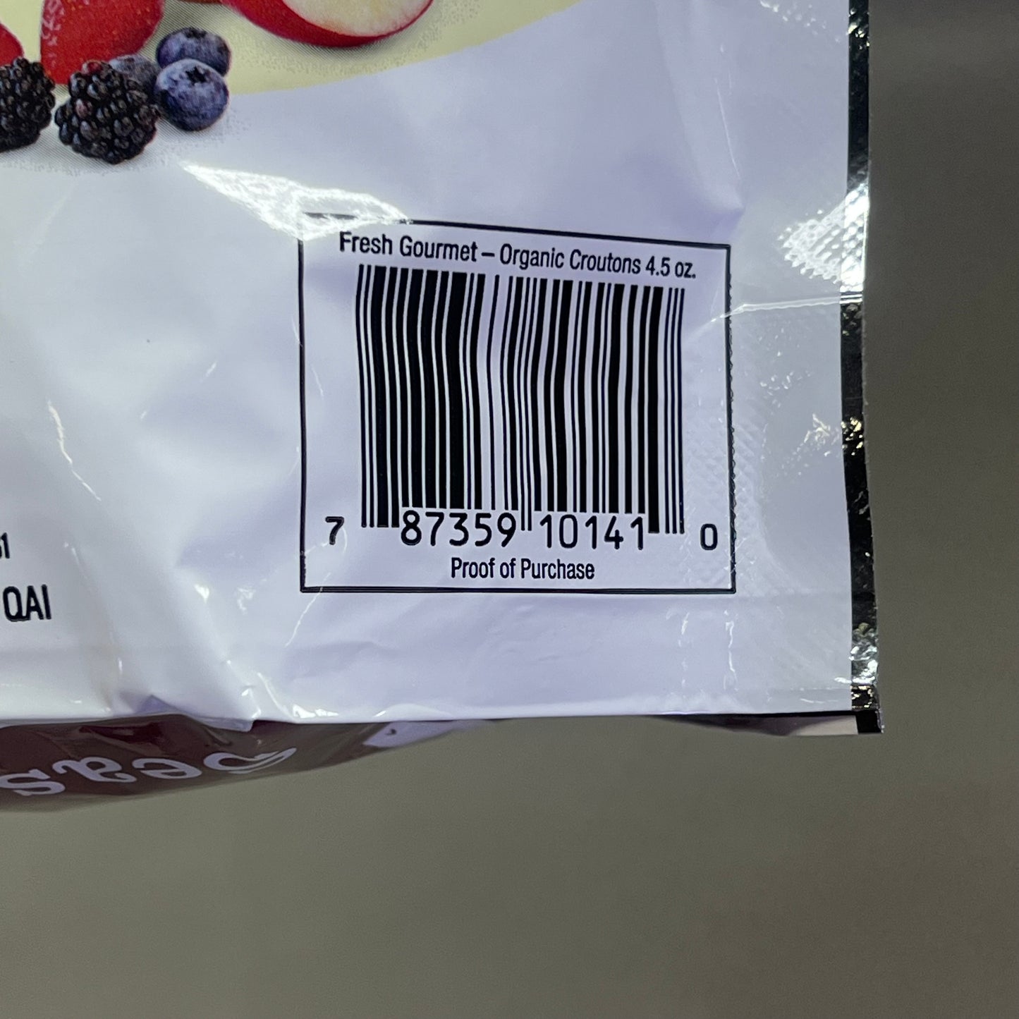 FRESH GOURMET (9 PACK) Organic Croutons Seasoned Salad Topping 4.5 oz BB 04/26