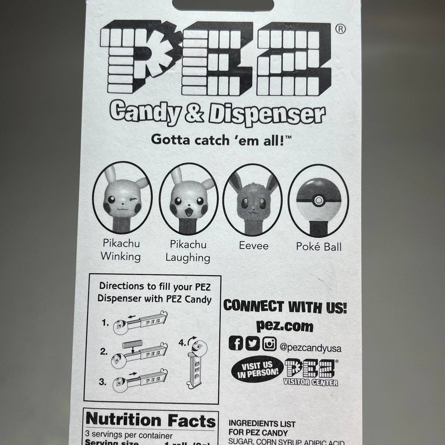 PEZ (12 PACK) Collectable Pokémon Characters Candy Dispensers w/ Candy BB 10/30