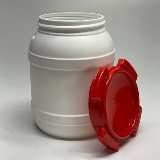 CURTEC White HDPE Plastic Poly Drum – 6.05L (1.6 Gal)