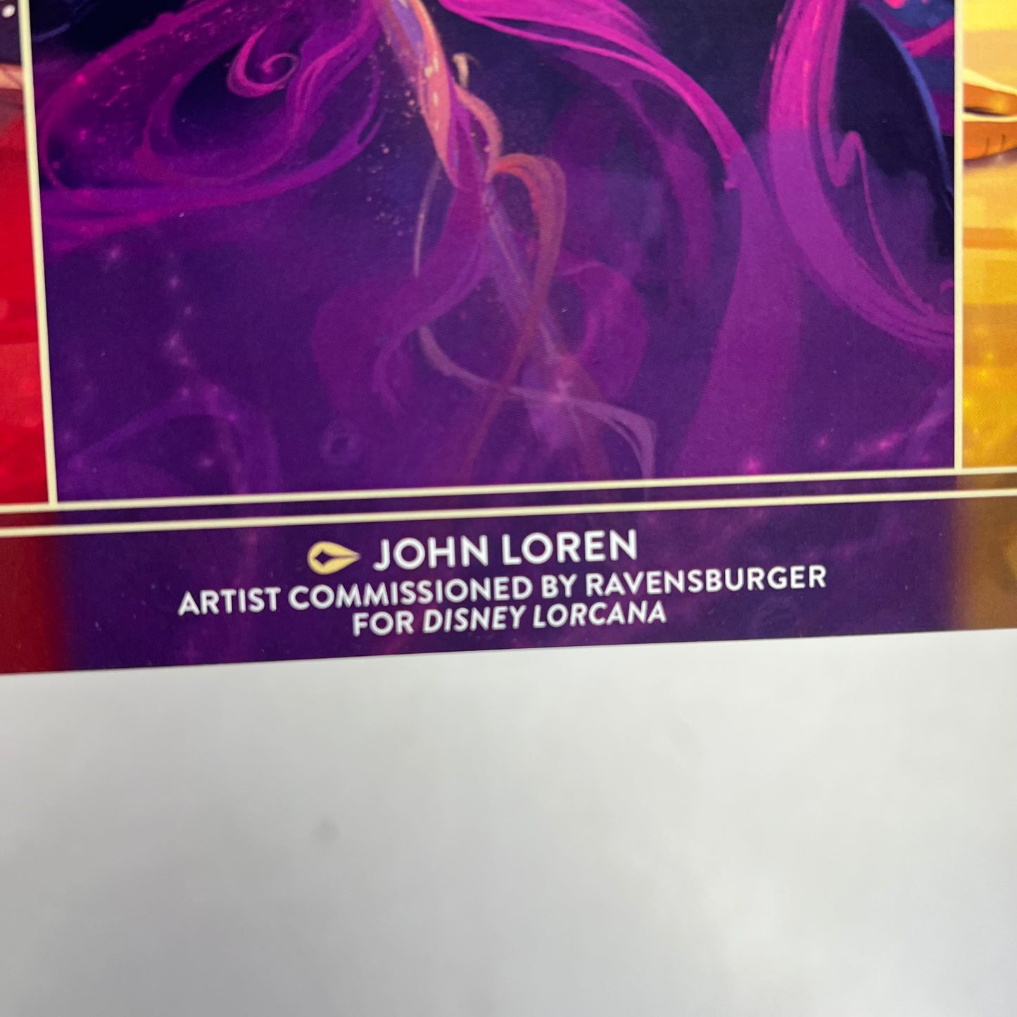DISNEY (3000 PACK) Lorcana Trading Card Cardstock Poster By John Loren 11"x9"
