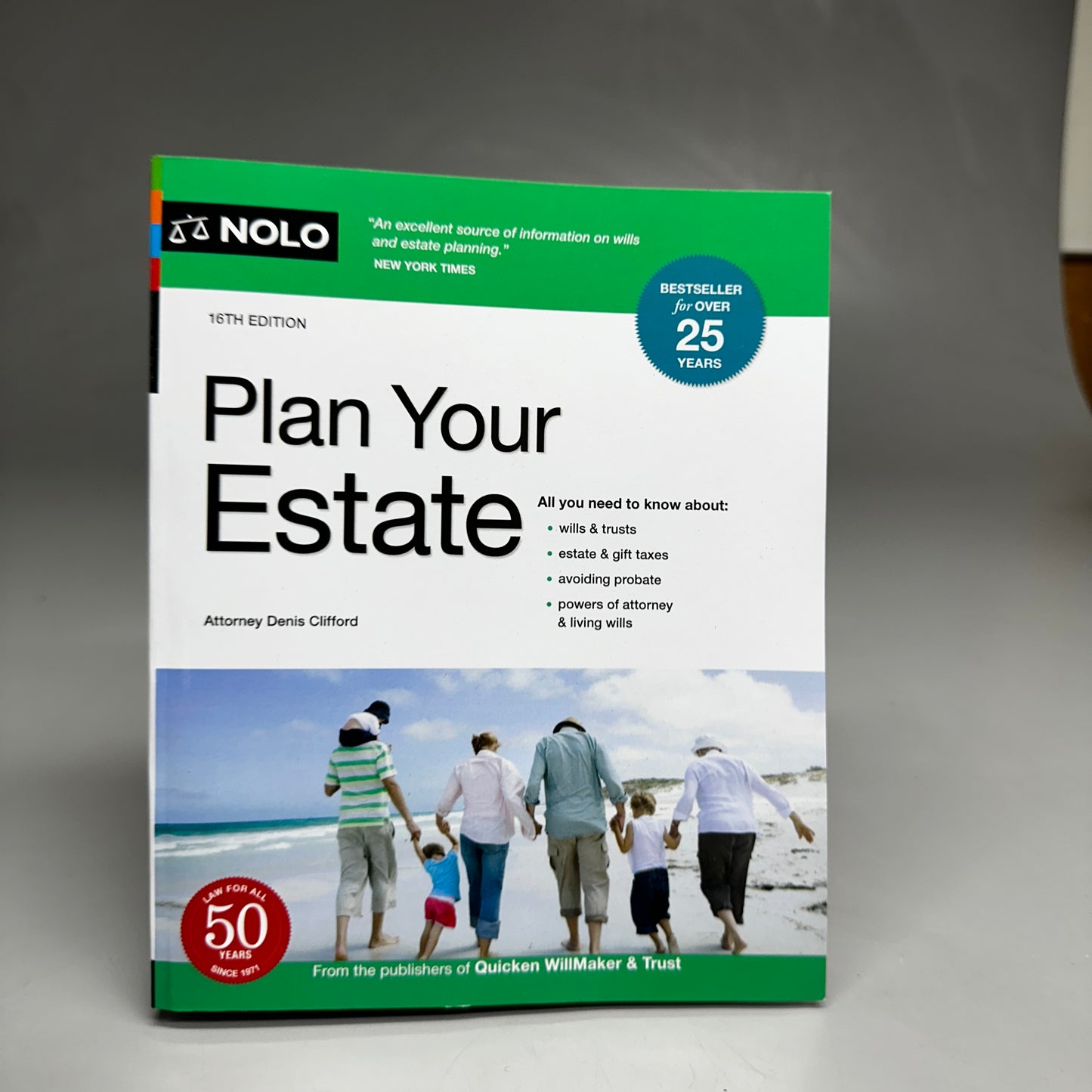 DENNIS CLIFFORD Plan Your Estate 7"x1.25"x9" White