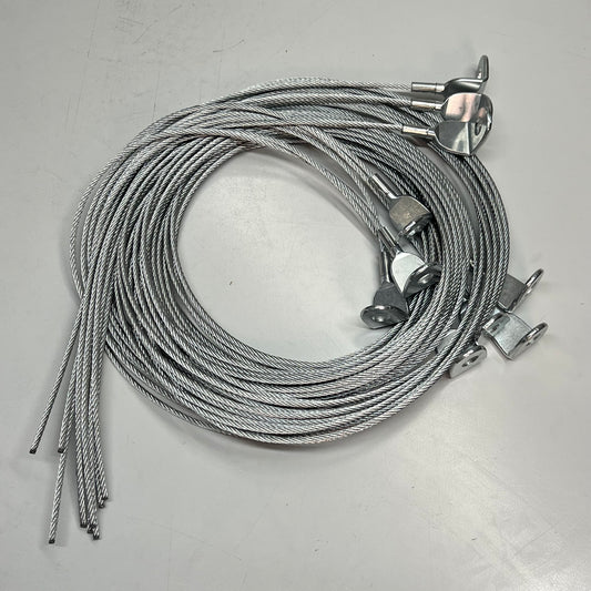ALL FASTENERS  (10 PACK) Eyelet Cables 90° 3/8" 1/8" 250 Lb X 10' 6CL250-NE-10FT