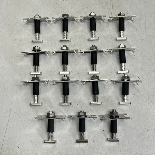 PLP (15 PACK) Pre-assey Mid Clamp Solar Panel Mounting  PA-GMC-28-33-RAD-SS