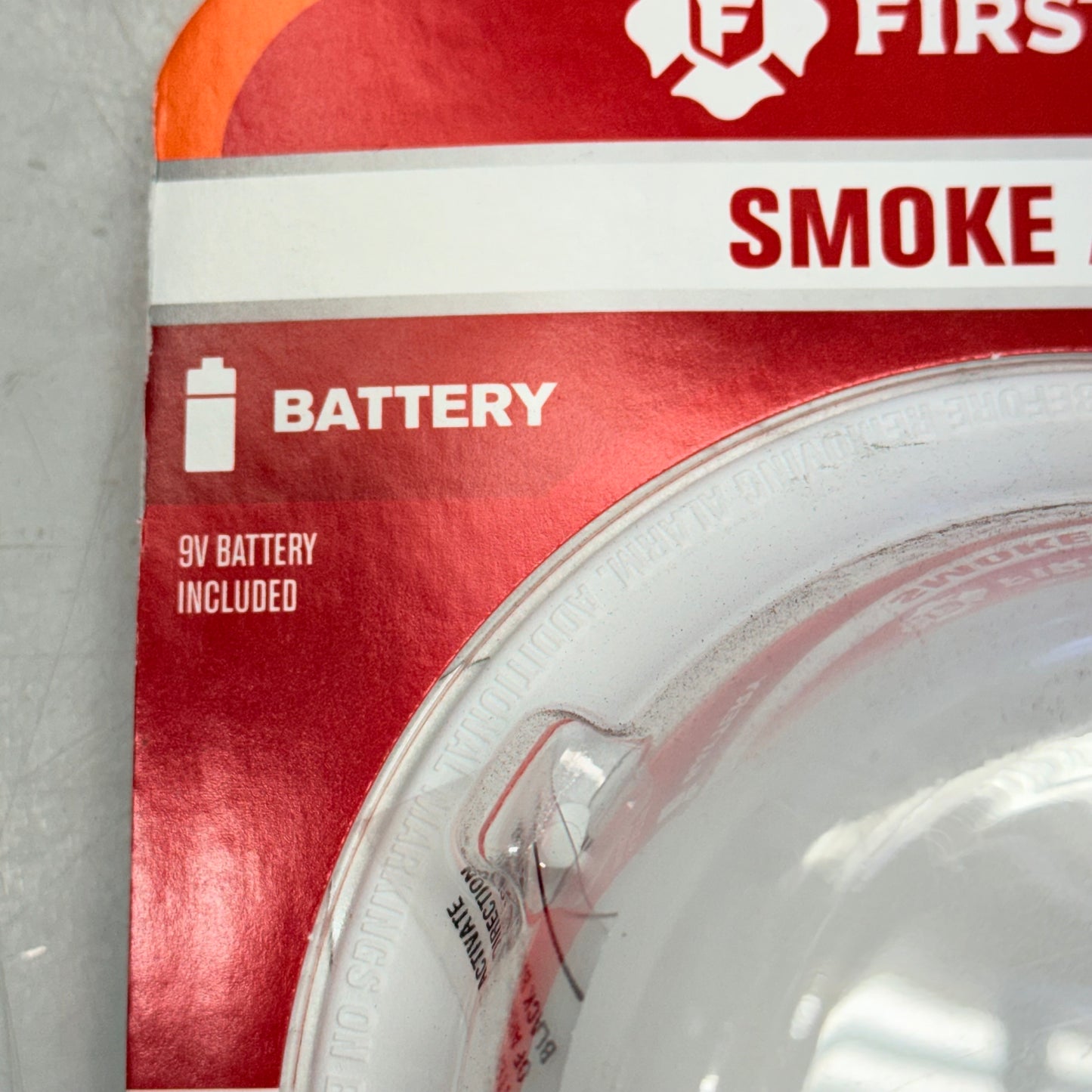 FIRST ALERT Battery-Operated Ionization Smoke Alarm White 1046827