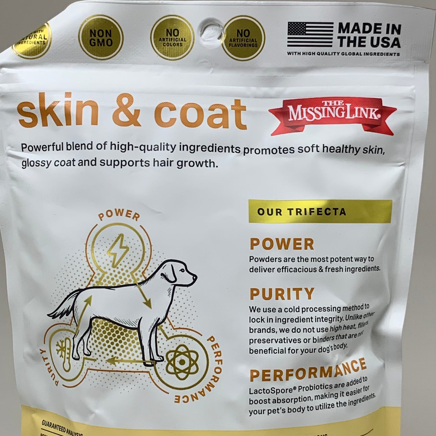 THE MISSING LINK (2 PACK, 1 LB EACH) Skin & Coat Powder Dog Supplement BB 08/25