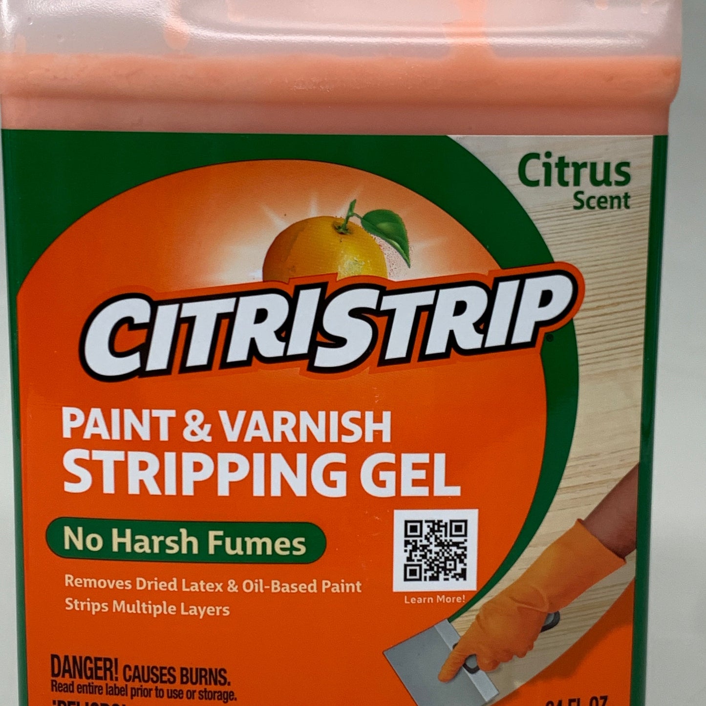 CITRISTRIP (2 PACK) Paint & Varnish Stripping Gel No Harsh Fumes 64 oz Bottle HCSG803