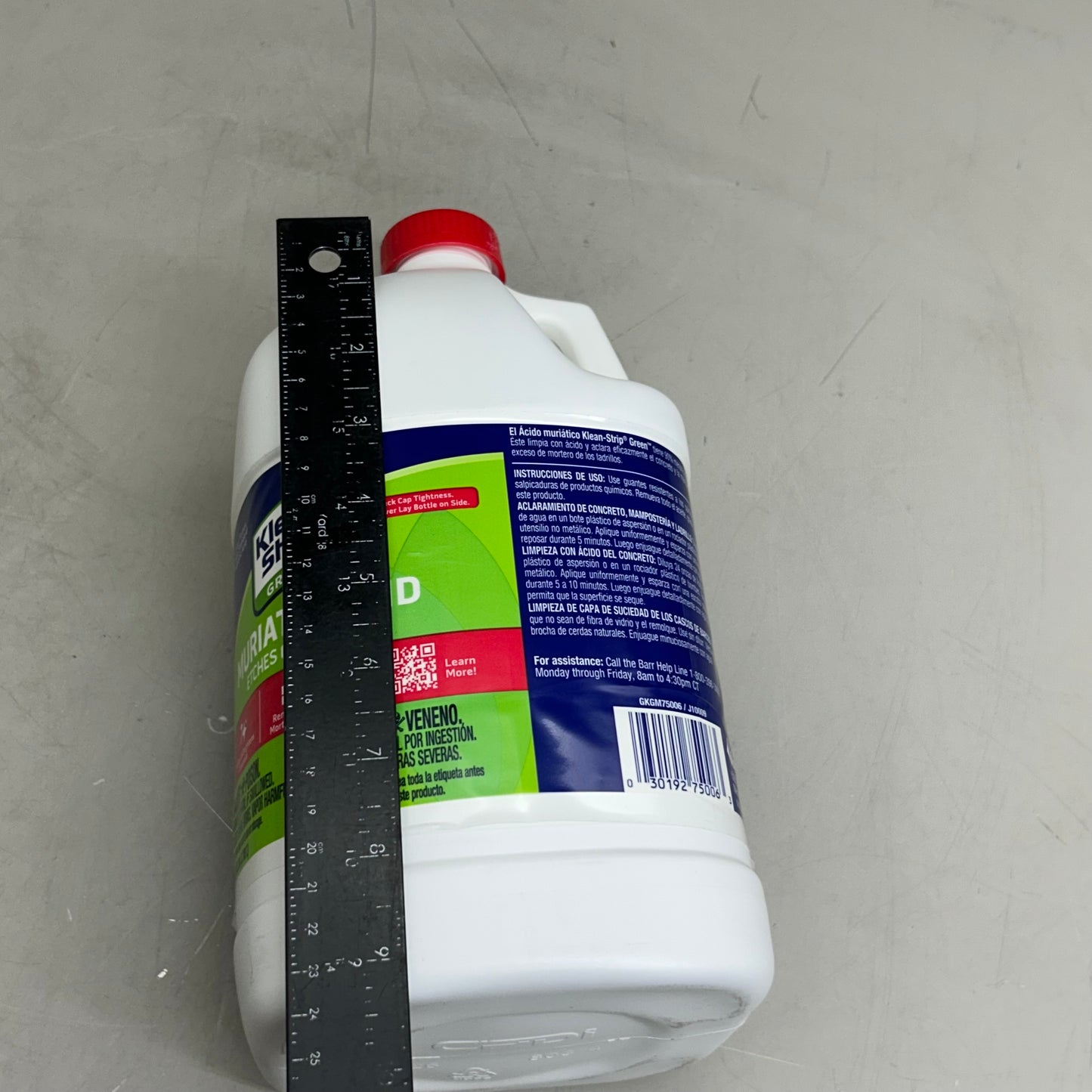 Z@ KLEAN STRIP Muriatic Acid *Etches Concrete* 1 Gallon GKGM75006
