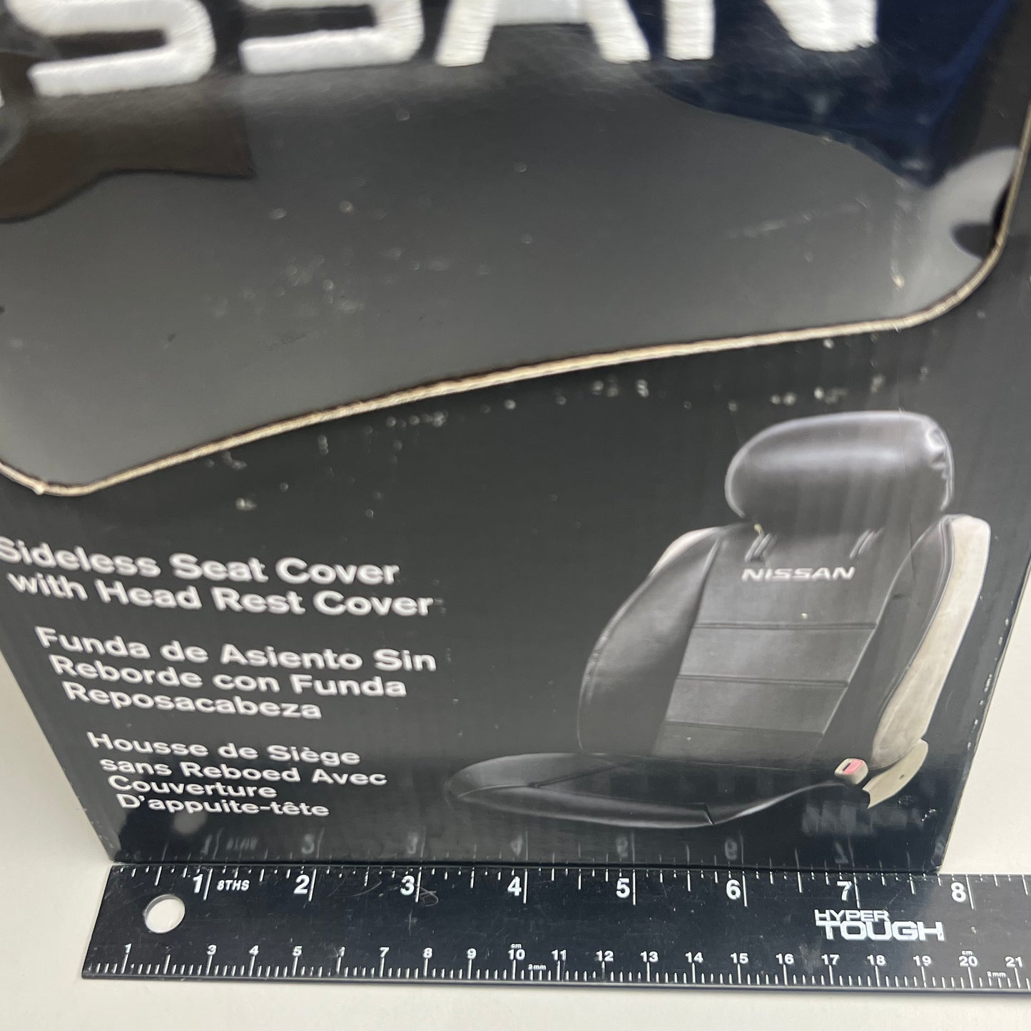 NISSAN Sideless Seat/Head Rest Cover Black