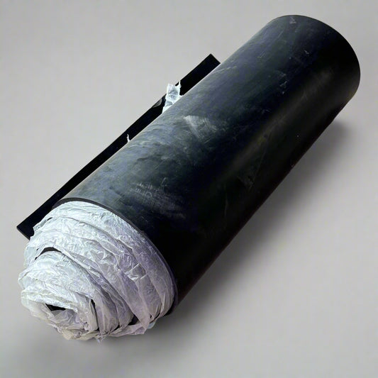 Economy Grade Neoprene Rubber Roll 60A Durometer 3/8" Thick x 36" Wide x 25 ft Long Black