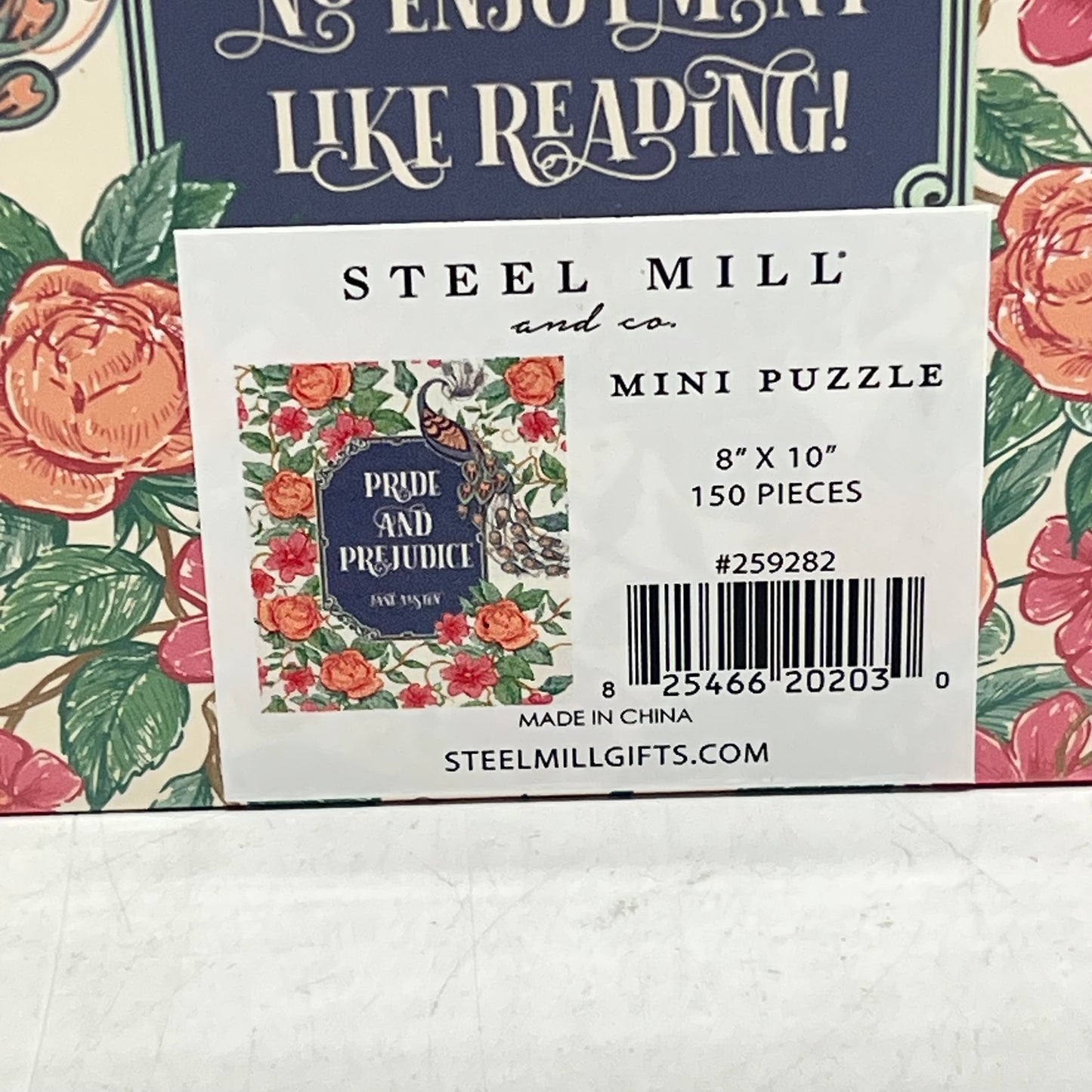 STEEL MILL GIFTS (2 PACK) Mini Book Puzzle Emma & Pride & Prejudice 8" x 10"