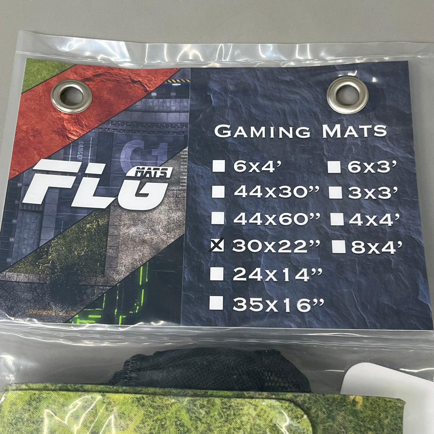 FLG MATS High Quality Gaming Mats Island Fabric W/ Rubber Back 30"x22"