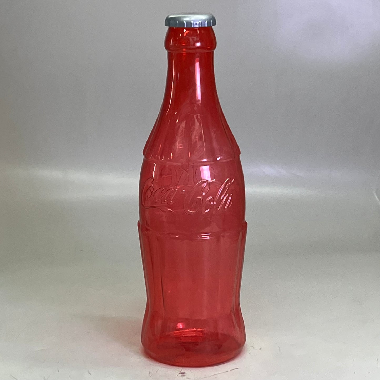 ZA@ COCA-COLA (2 PACK) Plastic Coke Bottle Bank 22"H Green & Red (AS-IS)