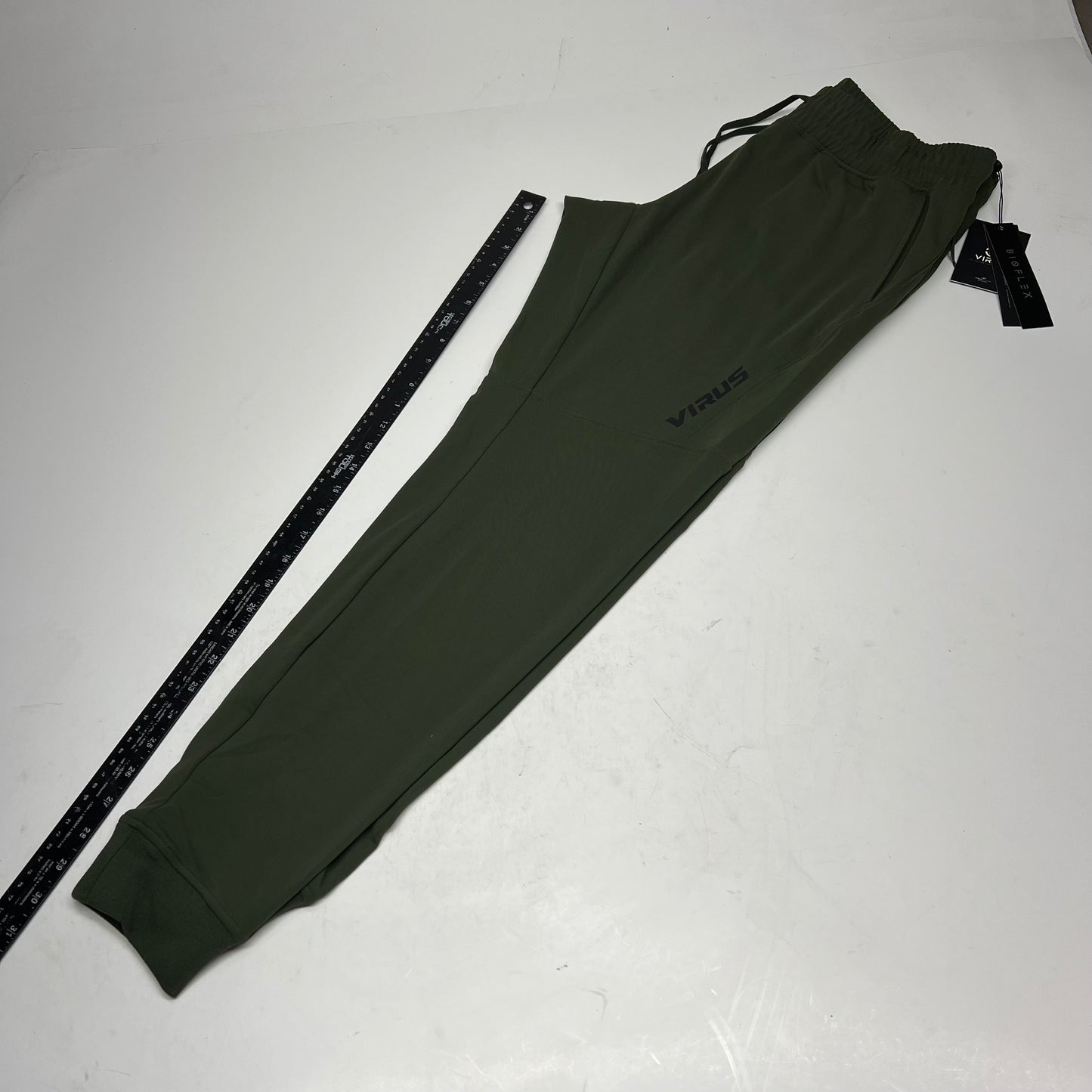 ICONX Drawstring Joggers Biofleece Construction Men's Sz L Evergreen/Black