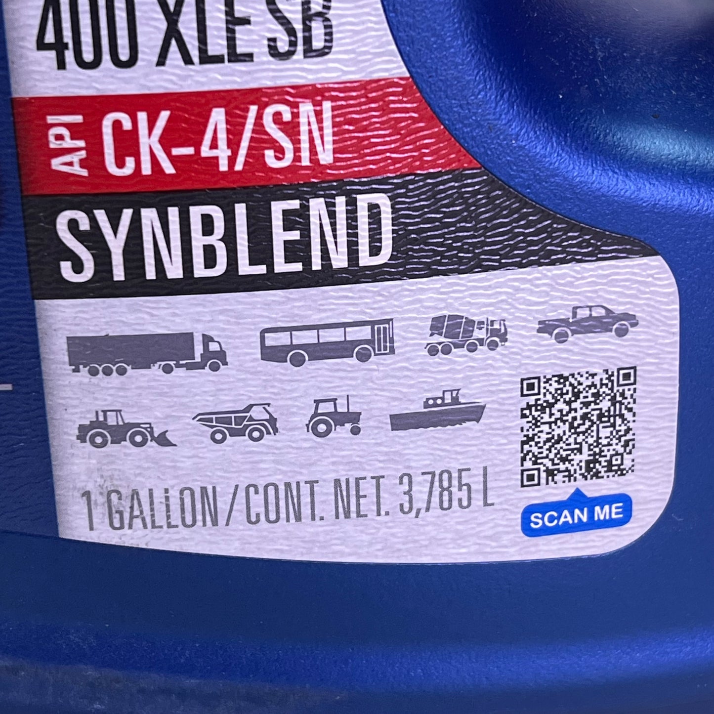 ZA@ DELCO 400 XLE SB Synthetic Blend SAE 15W-40 Heavy-Duty Diesel Motor Oil 1 Gal