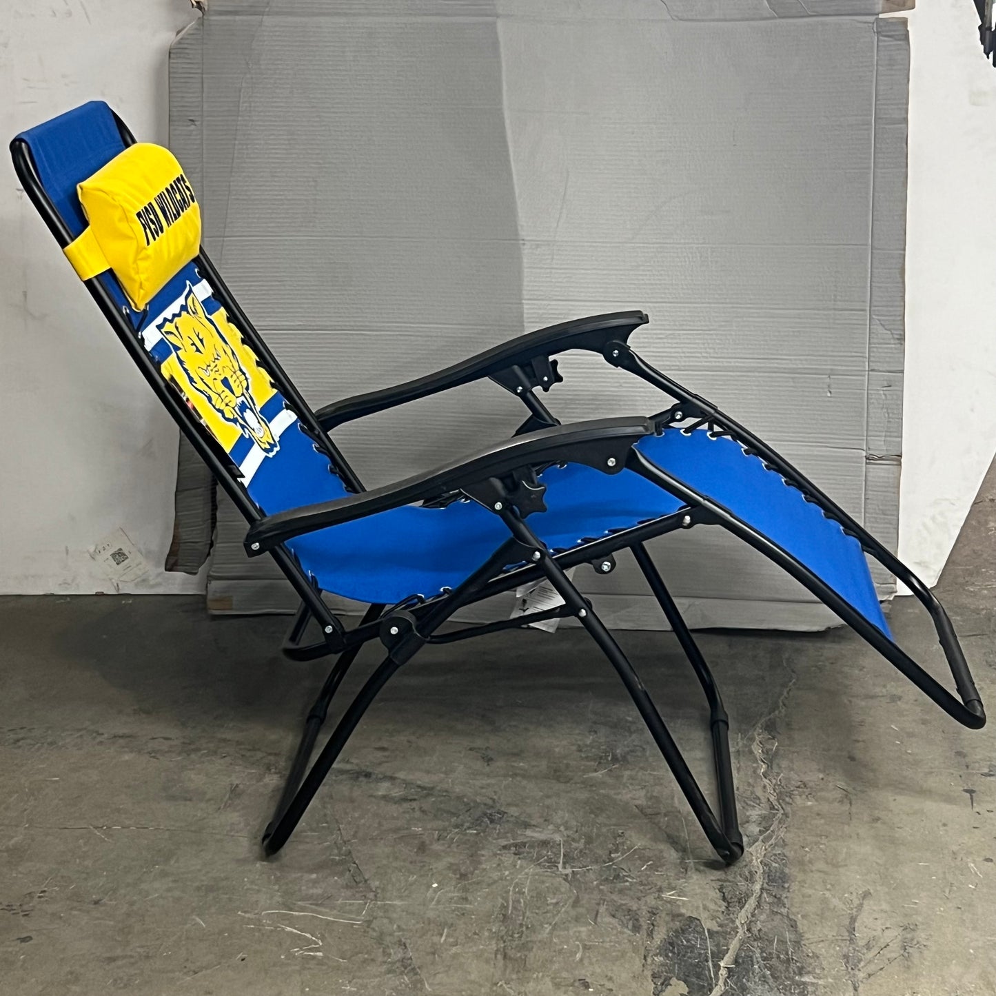 LOGO BRANDS Zero Gravity Lounger FVSU Wildcats Blue & Yellow