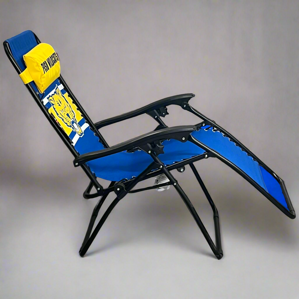 LOGO BRANDS Zero Gravity Lounger FVSU Wildcats Blue & Yellow