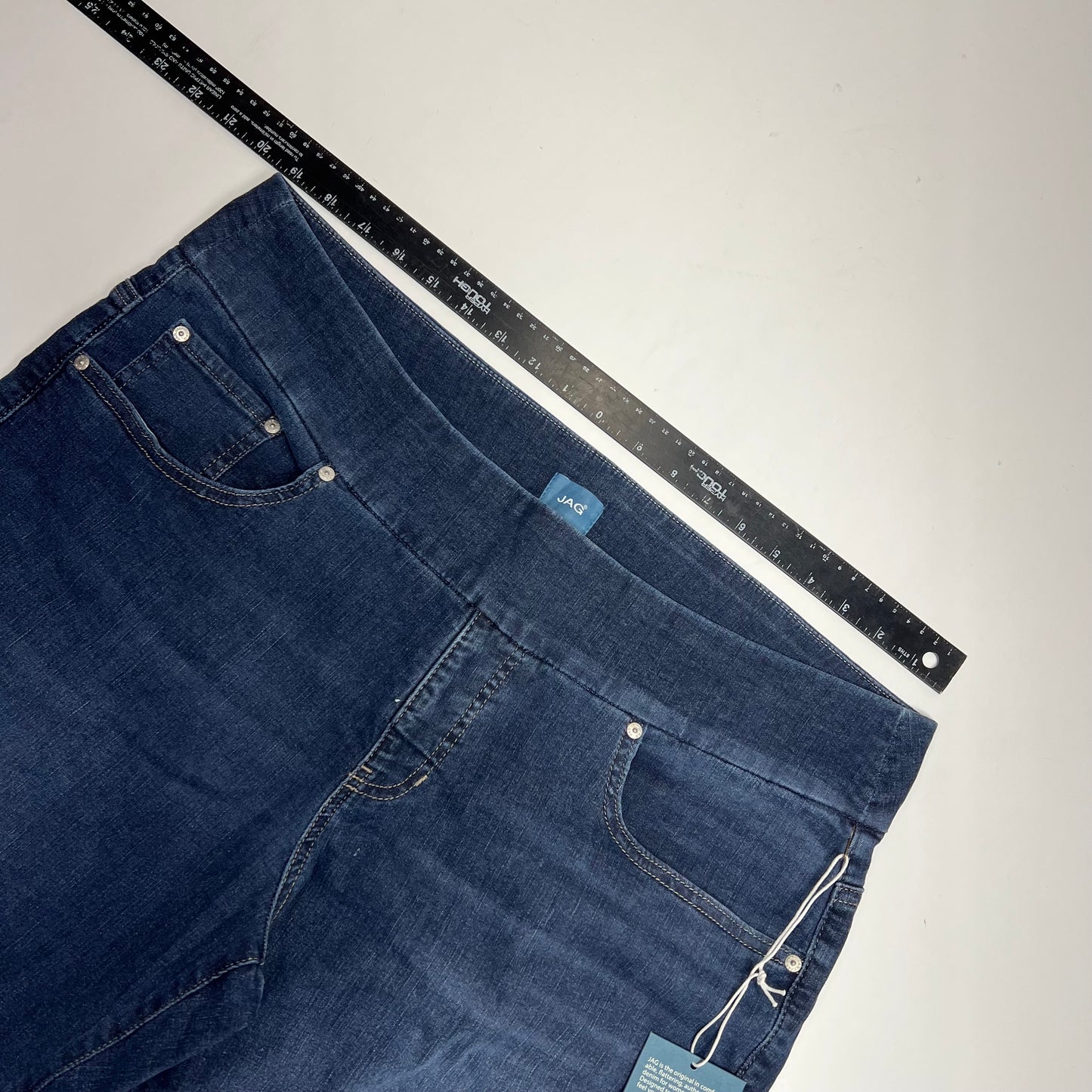 JAG Peri Mid Rise Straight Leg Jean Women's Sz 18/33  Dark Wash JE2115AU315