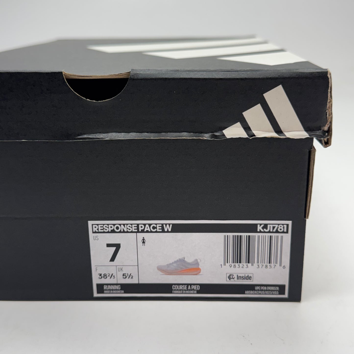 ADIDAS Response Pace W Women's Running Shoes Sz 7, White KJT781