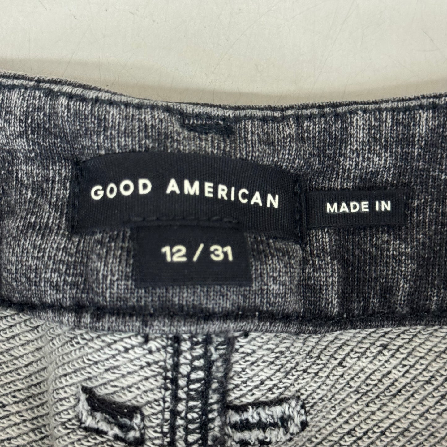 GOOD AMERICAN Jeanius Good Skate Jeans Women's Sz 12 Black GS0409BVN