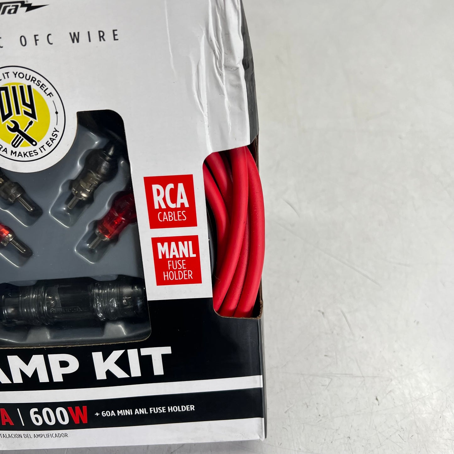 METRA Complete Amp Kit 17" Power 3" Ground 20" Remote 8 AWG 40 AMP Red BY-AK8P