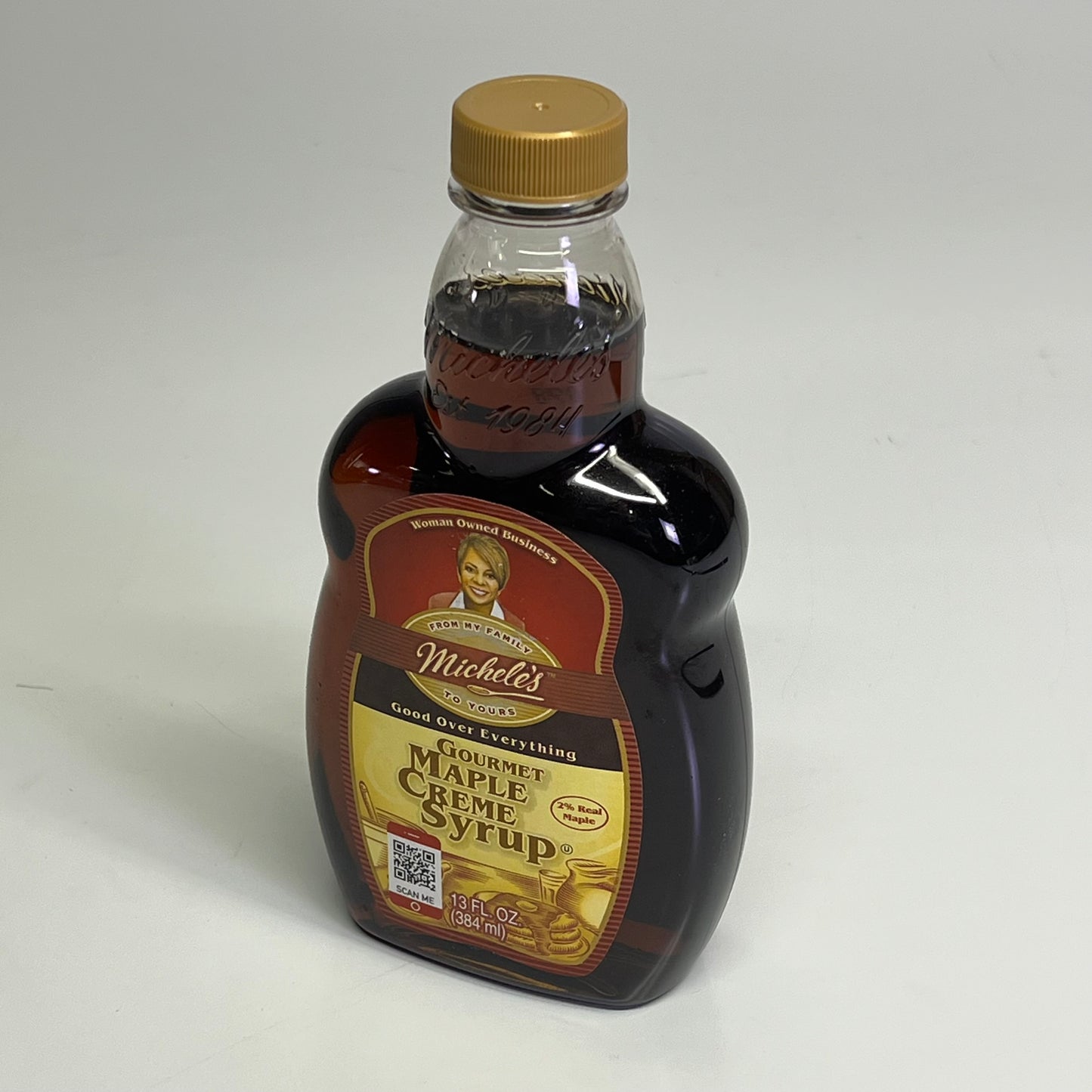 ZA@  MICHELE'S (2 PACK) Gourmet Maple Creme Syrup 13 Fl Oz BB 04/27