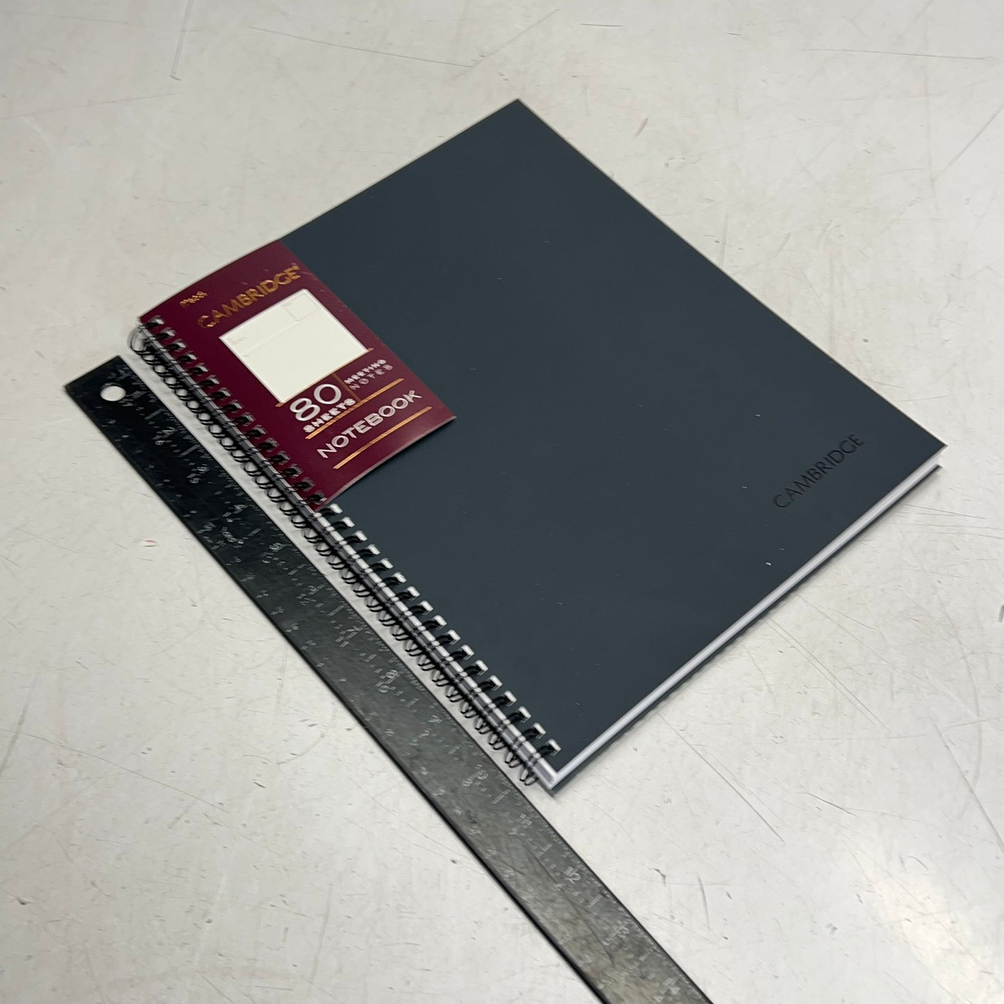 ZA@ MEAD (2 PACK, 80 SHEETS EACH) Meeting Notes Notebook 8-1/4 x 11" Grey 06132
