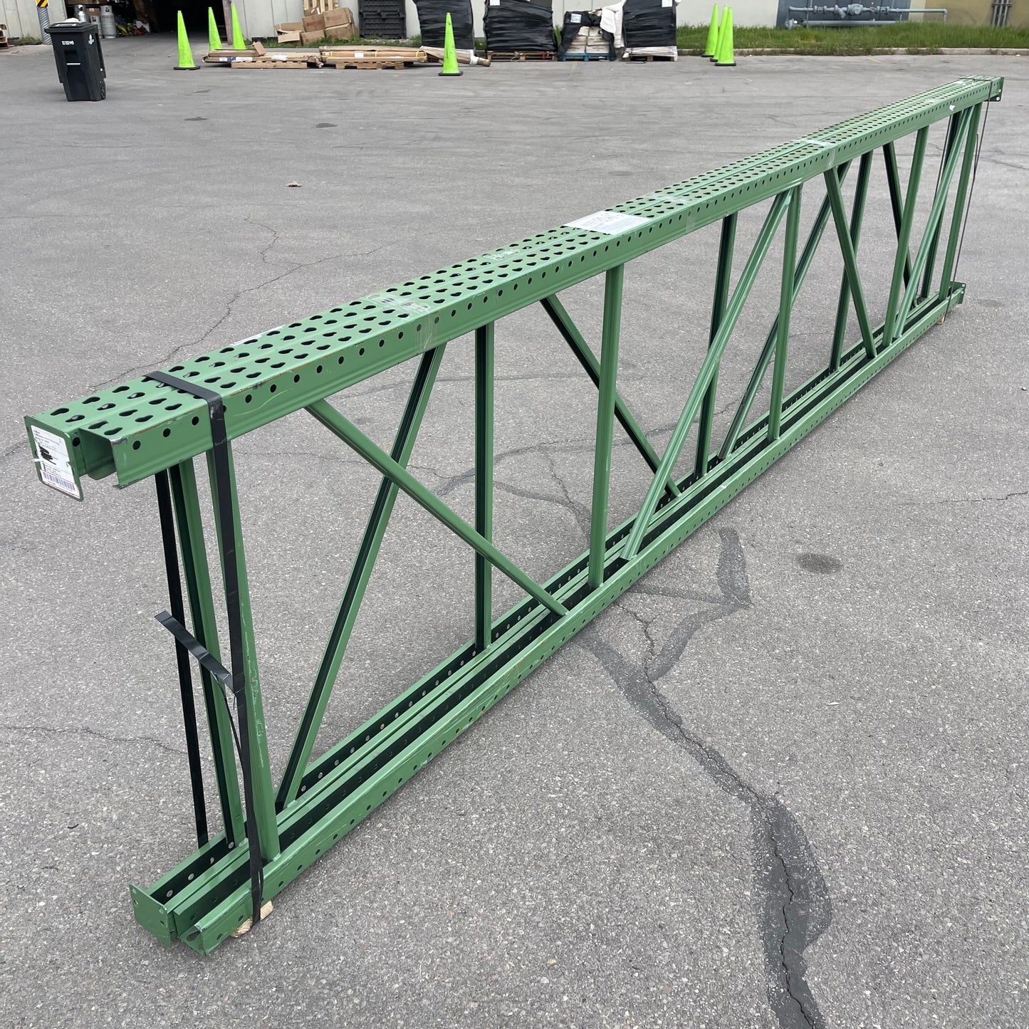 Z@ HUSKY RACK & WIRE Pallet Racking Uprights 16’ x 42.5” x 3.5” Green