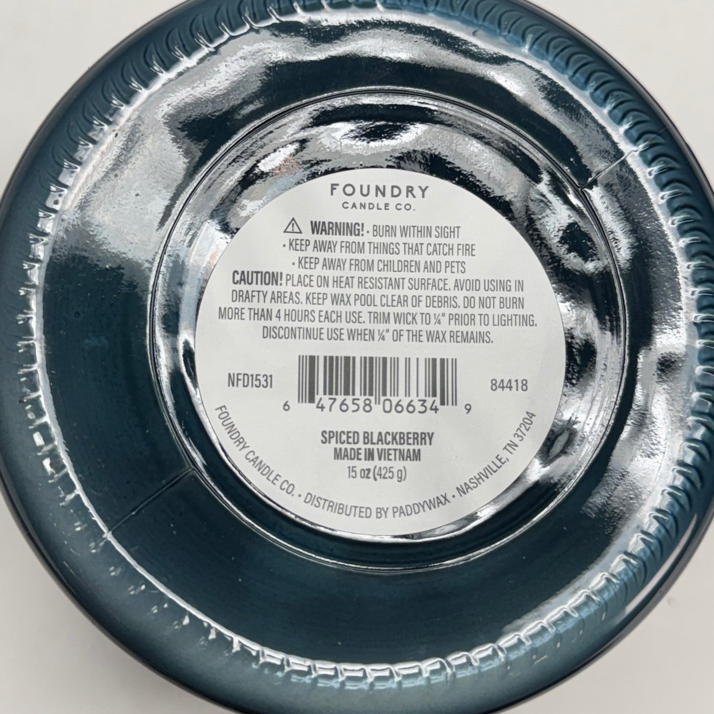 FOUNDRY Spiced Blackberry Soy Blend Candle 15 oz.