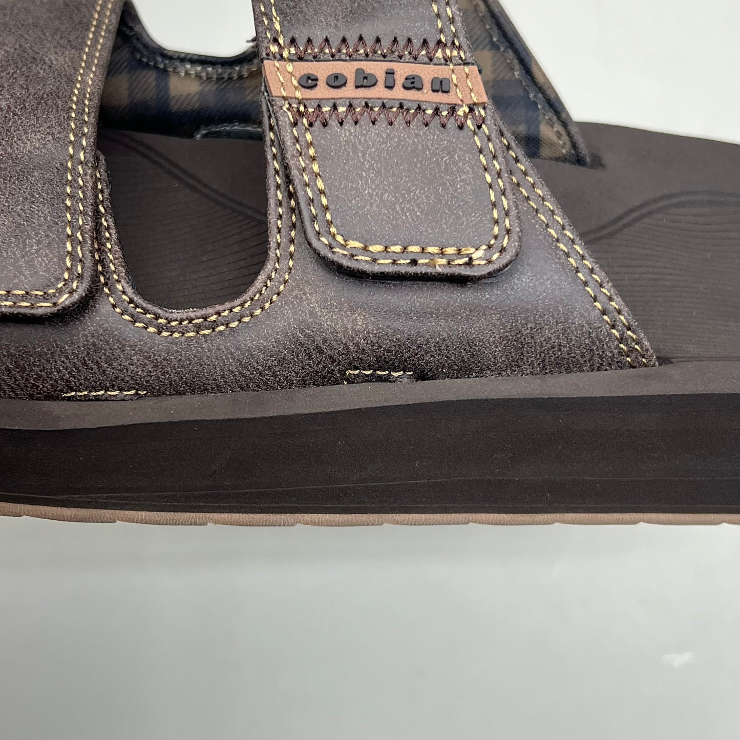 COBIAN Trestles Trek Slide EVA Top Sole Men's Sz 8 40 Eu Chocolate TTS24-201-8