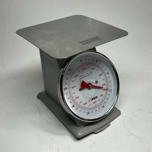 ZA@ WINWARE Mechanical Receiving Scale Portion Control  6.5" Dial 2lb Cap SCAL-62 (As-Is)
