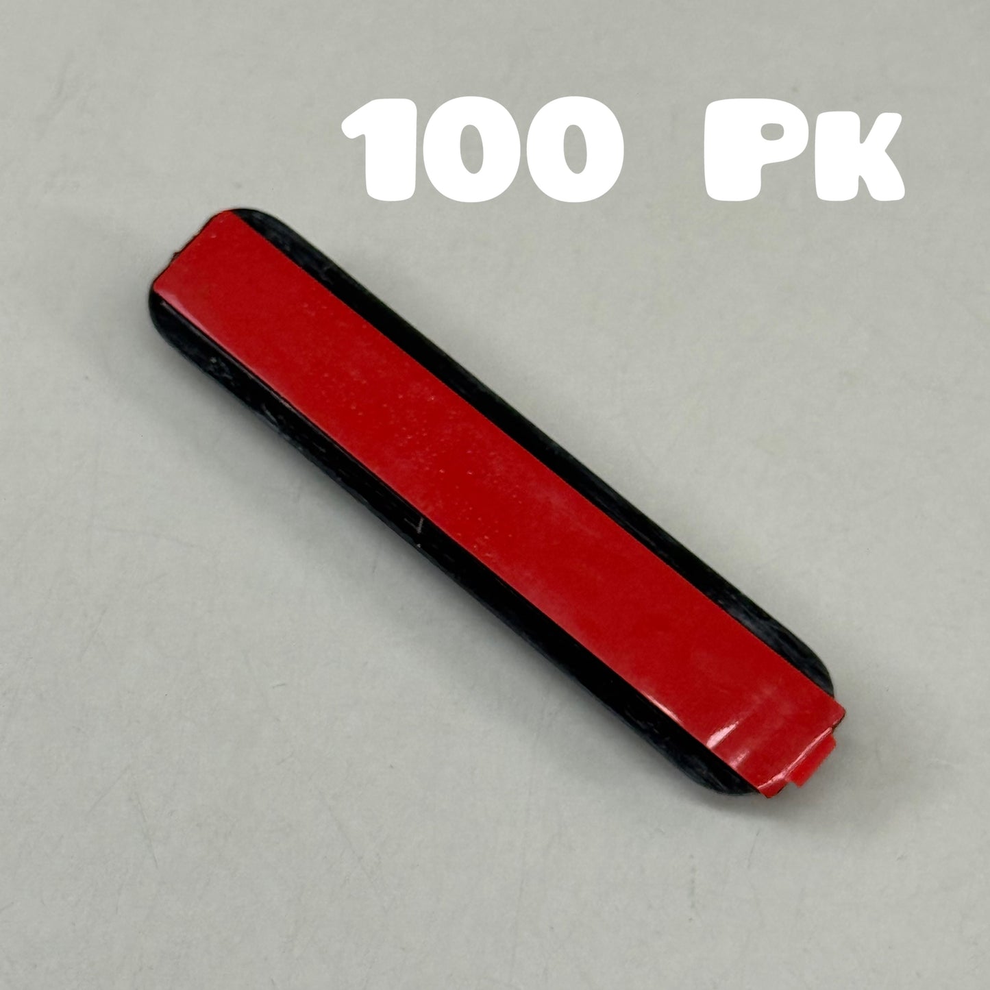 APAX (100 Pack) Self Adhesive Rubber Safety Bumper A Panel Cab 5/8"x3" Black 321-B0023