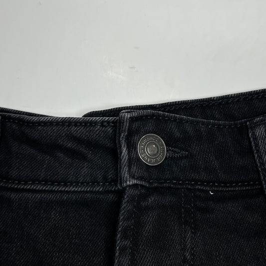 SILVER JEANS CO Sure Thing Long Jean Short Womens Size 33/6.5 Black L28517BOA528